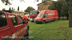 Monte Romano - Elicottero precipitato - I soccorsi