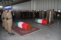 Viterbo - Elicottero precipitato - Il funerale di Lozzi e Calligaris