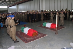 Viterbo - Elicottero precipitato - Il funerale di Lozzi e Calligaris