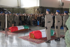 Viterbo - Elicottero precipitato - Il funerale di Lozzi e Calligaris