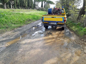 Maltempo - Un intervento dell'Aeopc di Tarquinia