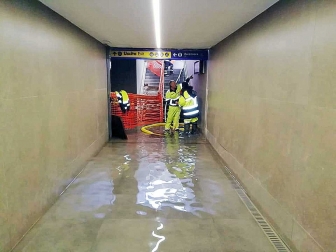 Maltempo - Un intervento dell'Aeopc di Tarquinia