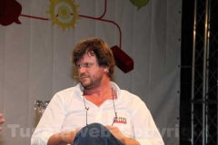 Enrico Mentana con Filippo Rossi a Caffeina