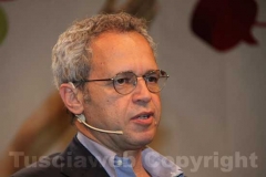 Enrico Mentana con Filippo Rossi a Caffeina