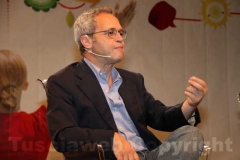 Enrico Mentana con Filippo Rossi a Caffeina