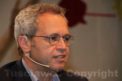 Enrico Mentana con Filippo Rossi a Caffeina