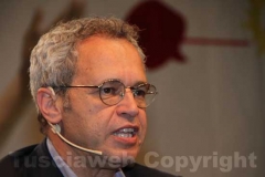 Enrico Mentana con Filippo Rossi a Caffeina