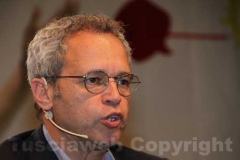 Enrico Mentana con Filippo Rossi a Caffeina