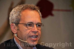 Enrico Mentana con Filippo Rossi a Caffeina