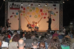 Enrico Mentana con Filippo Rossi a Caffeina