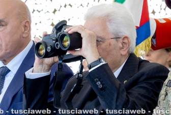 Esercito - Sergio Mattarella al poligono di Monte Romano