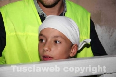 Un minifacchino ai cavalletti