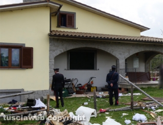 Vitorchiano - Esplosione in una villetta
