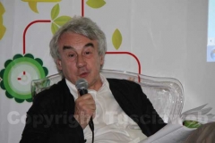Il filosofo Giulio Giorello al cortile della Zaffera