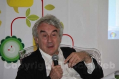 Il filosofo Giulio Giorello al cortile della Zaffera