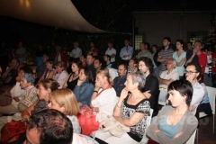 Il filosofo Giulio Giorello al cortile della Zaffera
