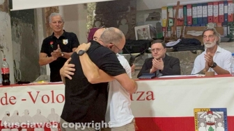 Facchini di santa Rosa - Il primo giorno delle prove di portata - Luigi Aspromonte con Pierpaolo Laureti