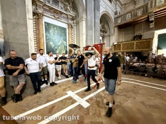 Facchini di santa Rosa - Il primo giorno delle prove di portata