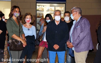 Viterbo - La passeggiata racconto dedicata a Federico Fellini - Il sindaco Arena con Antoniozzi
