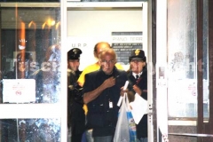 Vincenzo Ventura all\'uscita della questura