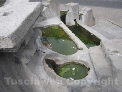 Come tradizione la fontana in parte senza acqua