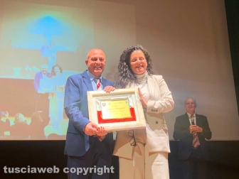 Viterbo - Festa del socio - Consegna targhe ai facchini di Santa Rosa con servizio di trasporto di 35 anni