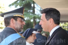 Il colonnello Paolo Occhipinti e il sindaco Giulio Marini