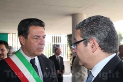 Il sindaco Marini e il presidente della Provincia Marcello Meroi