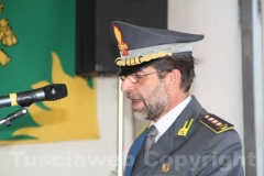 Il colonnello Occhipinti legge il suo discorso