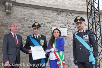 Viterbo - Conferito anche il titolo di ufficiale al tenente colonnello dell’arma dei carabinieri Marcello Egidio