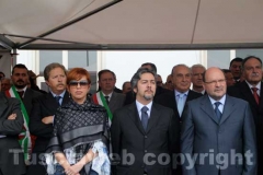 L\'assessore Birindelli, il presidente della Commissione Agricoltura Francesco Battistoni, il consigliere regionale Giuseppe Parroncini
