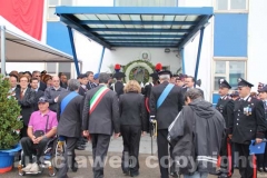 Il comandante Dell\'Agnello, il prefetto Scolamiero, il sindaco Marini e il presidente Meroi