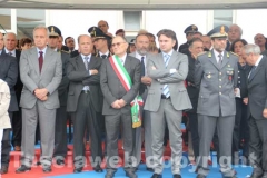 Il capo della mobile Fabio Zampaglione, l\'assessore Santucci e il colonnello Occhipinti