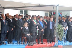 Il comandante della forestale Paolo Di Girolamo, il prefetto, il sindaco, il presidente della Provincia e il presidente del tribunale
