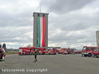 Viterbo - Festa per l'istituzione del Corpo nazionale vigili del fuoco