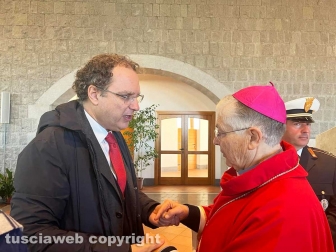 Stefano Ubertini e il vescovo Piazza