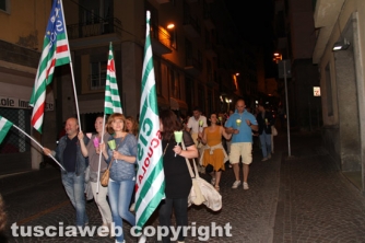 Fiaccolata contro la riforma della scuola