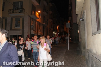 Fiaccolata contro la riforma della scuola