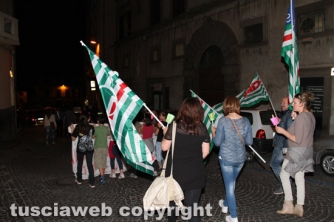 Fiaccolata contro la riforma della scuola