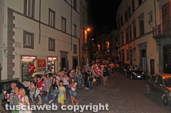 Fiaccolata contro la riforma della scuola
