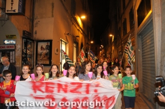 Fiaccolata contro la riforma della scuola