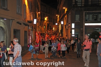 Fiaccolata contro la riforma della scuola