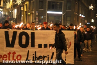 Viterbo - Fiaccolata di CasaPound
