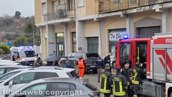 Incendio in appartamento sulla Cassia Sud