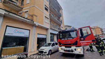 Incendio in appartamento sulla Cassia Sud