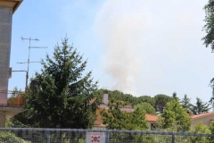 Fiamme sul lago di Vico