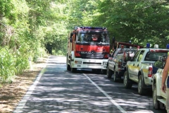 Fiamme sul lago di Vico