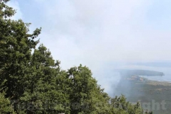 Fiamme sul lago di Vico