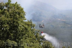 Fiamme sul lago di Vico