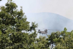 Fiamme sul lago di Vico